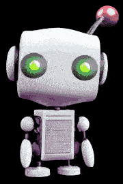 Gif of the Topic Bot doing an idle animation